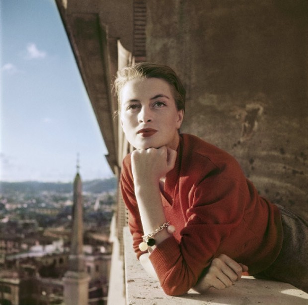 Portrait de Ingrid bergman par le photographe Robert Capa